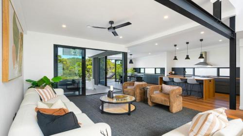 Horsfield Bay House | Aquilae-Waterfront Property Horsfield Bay -firepit,late check out