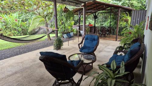 Penas Blancas House | Arboledas house by the River,Forest and Gardens