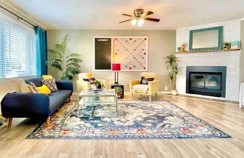 Normal House | Arcade House with cozy patio, grill, games, & FUN!