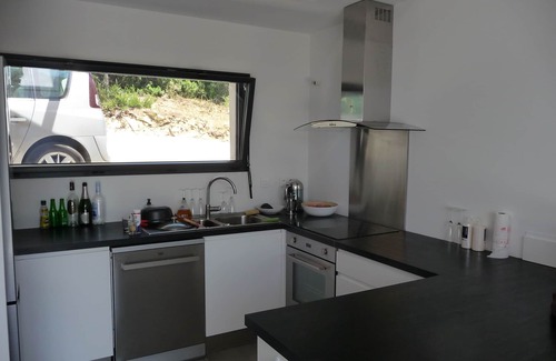 Farinole House | Architect-designed house, 50 meters from a white sandy beach, splendid sea view