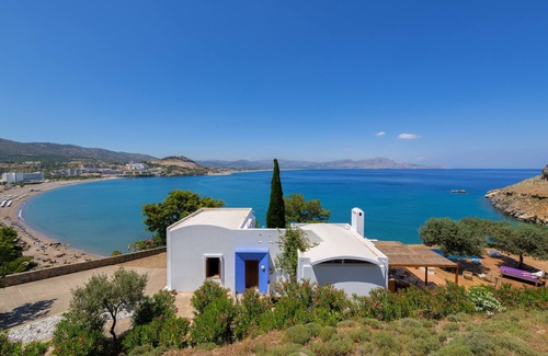 Vlicha Villa | Architect desinged Villa on a hill with spectacular views over Vlycha Bay