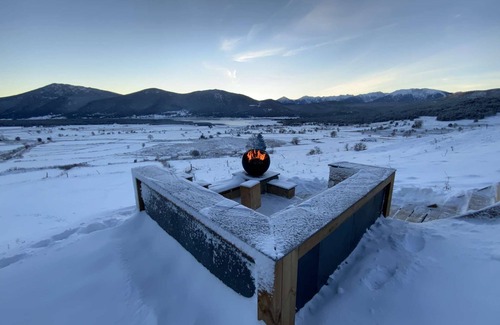 Les Angles Ski Chalet | Artik Chalet vue à 180 ° et Piscine
