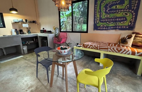 Los Pargos House | Artist-designed bungalow by the beach in Playa Negra with pool, AC, WiFi