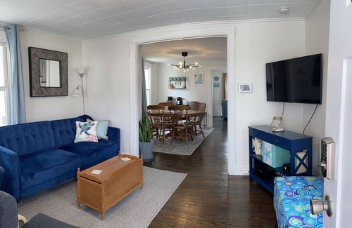 Asbury Park House | Asbury Park, Big Yard, Walk to Stone Pony, 2 baths! A/C Pets allowed