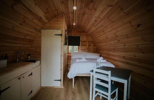 Llanelltyd Apartment | Ash Cabin with Hot Tub