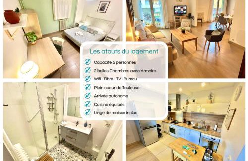 Saint-Cyprien Apartment | " Atelier des Teinturiers " Centre Ville - Linge Fourni