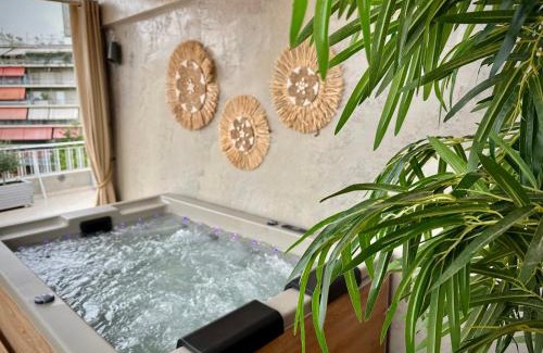 Attiki Apartment | Athens Beautiful Penthouse With Spa 5' to Metro