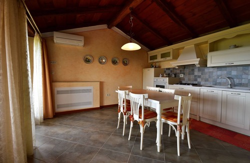 Vilanija Apartment | Attic apartment "Red" with private terrace olive garden view