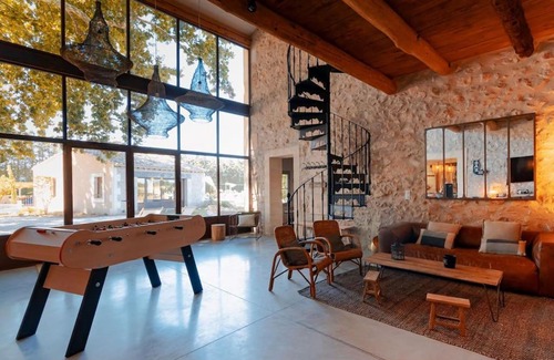 Saint-Pierre-de-Mezoargues House | Au Mas du Papé avec Piscine chauffée et Spa