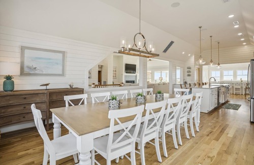 Pine Island House | Austin - New Construction Oceanfront 11BR with Elevator, Fire Pit, Pool, Fitness Room and More!