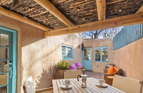 Historic Eastside RV Rental | Authentic Adobe Masterpiece: 2br/2ba, modern redesign, stylish kitchen, courtyard