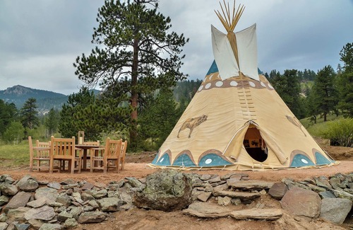 Lake George RV Rental | Authentic Tipi Glamping at Bison Peak Lodge [#3]