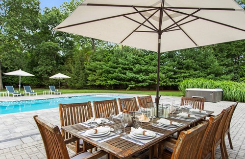 Speonk House | *Available for Ryder Cup!* | Pool, Hot Tub, Tennis, Fire Pit | Close to Beach