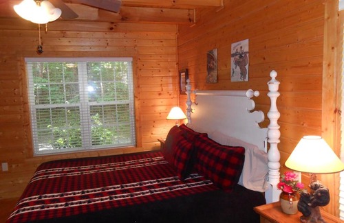 Blairsville House | Azalea Cabin With Fireplace & Huge Back Porch
