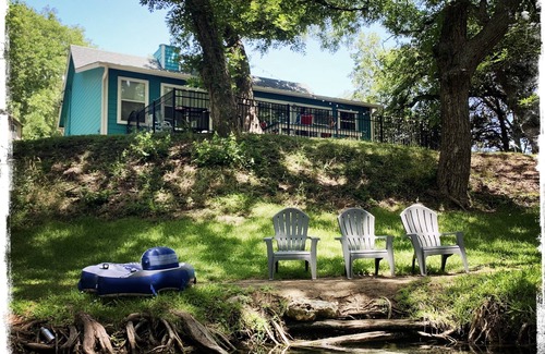 Wimberley House | Azul Casita, Waterfront on Cypress Creek. Relaxation for people and pets also.