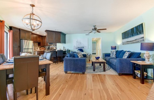 Little River Apartment | Balcony, Pool and Hot Tub Little River Condo!