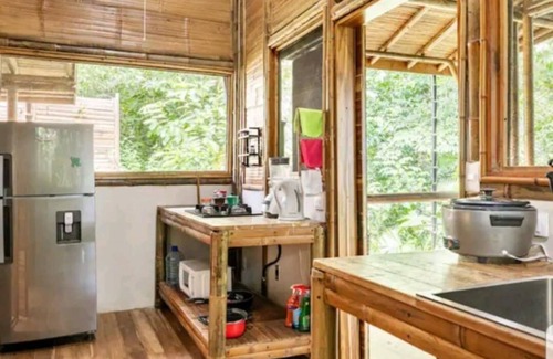 Ballena Cabin | Bamboo Ecolodge w/Waterfall and Ocean View Yoga Deck at Yogachal Vista Mar!