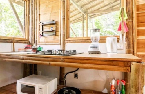 Ballena Cabin | Bamboo Ecolodge w/Waterfall and Ocean View Yoga Deck at Yogachal Vista Mar!