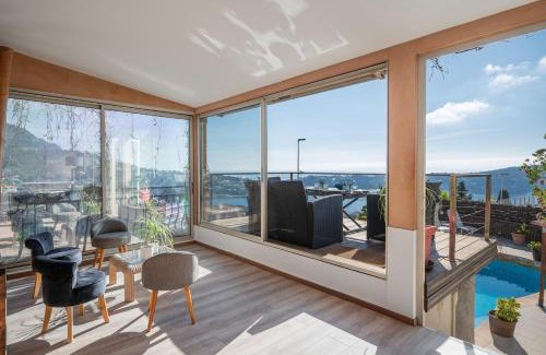Villefranche-sur-Mer Villa | Bas de villa plus piscine Vue époustouflante