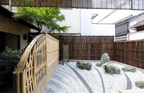 Nishijin Villa | Basara Kinmokusei Kyoto Machiya with 2 Gardens, Hinoki Sauna and Semi-Open-Air Bath