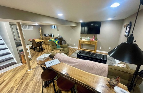 St. Louis Park Apartment | Basement guest suite in a quiet home. Safe and family friendly neighborhood