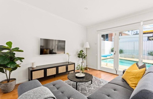 Russell Lea House | Bay Run Bungalow - A Modern Heritage Pool Haven