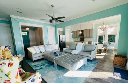 Navarre House | Bayfront home with private pier, boat moorage, patio, & amazing water views