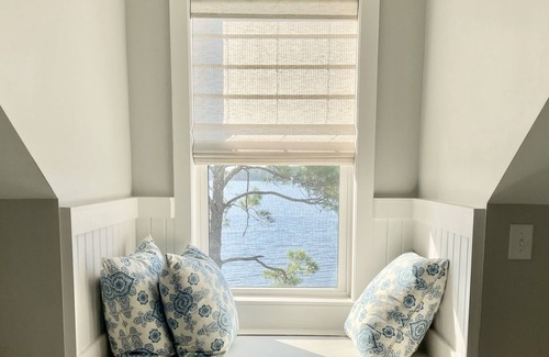 Navarre House | Bayfront home with private pier, boat moorage, patio, & amazing water views