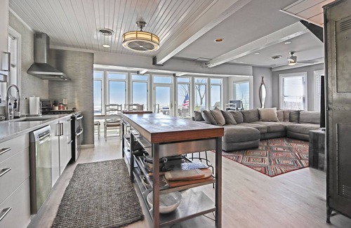 Devon House | Beach front home with deck, balcony and private beach!