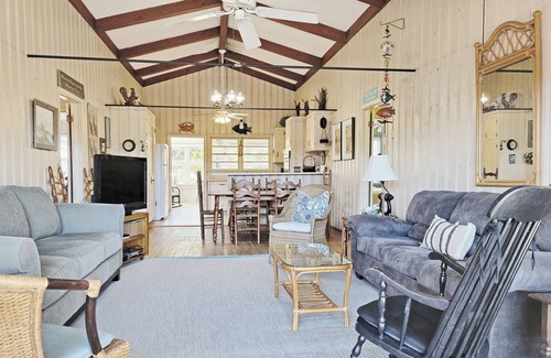 Litchfield by the Sea House | Beach House Across from Beach Access, Screened Porch, Sun Room, Dog Friendly