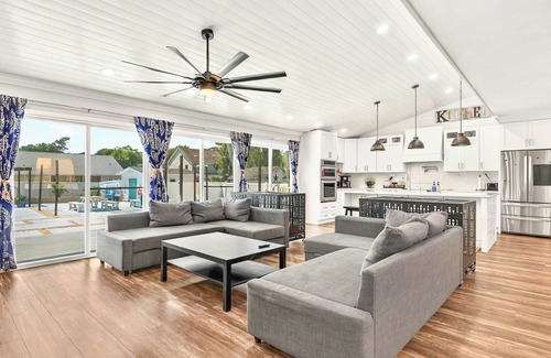 Shallotte House | Beach Rental with Private Pool & Outdoor Entertainment for Up to 12 Guests!