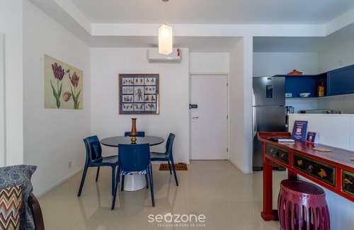 Campeche Leste Apartment | Beachfront apt With Pool and Barbecue. Vic0203