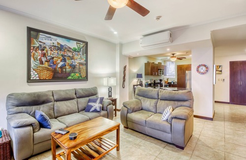 Barrio Los Villalobos Apartment | Beachfront Condo with Resort Pools and Gardens, and Ocean-View Balcony