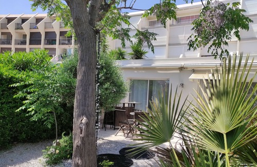 Naturist Village Apartment | Beachfront Apartment: Terrace, Garden, Jacuzzi, Garage, Sleeps 4