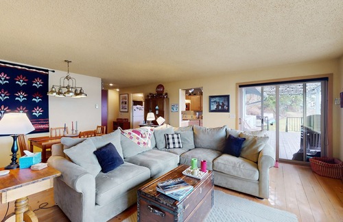 Olympia House | Beachfront Home with Hot Tub, Private Beach & Gear, Kayak, Fireplace & Fire Pit