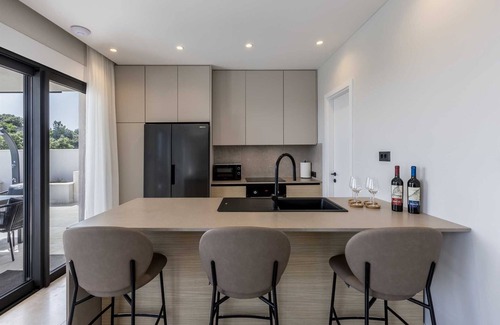 Potomje Villa | Beachfront Villa Riviera with heated Pool, Sauna & Fitness