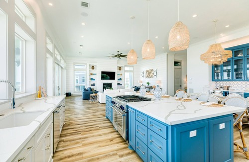Galveston House | Beachfront Luxury w/Hot Tub on Deck, Spacious Private Interior