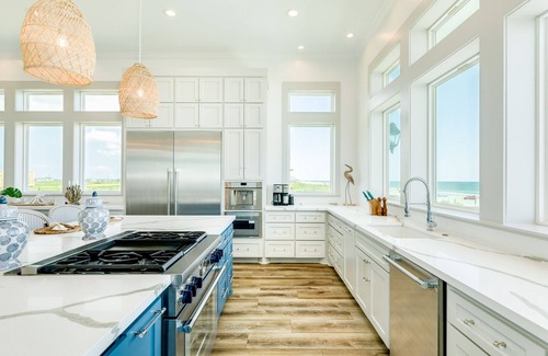 Galveston House | Beachfront Luxury w/Hot Tub on Deck, Spacious Private Interior