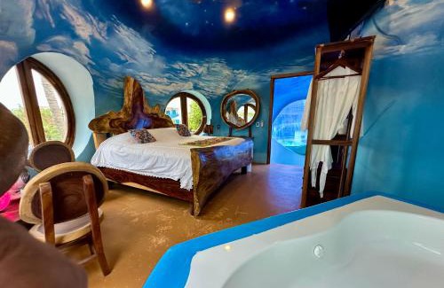 Santa Maria Tonameca Hotel | Beachfront Paradise Boutique Hotel - Alebrijes Jacuzzi Villa