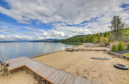 Sandpoint House | Beachfront Sagle Retreat with Boat Dock and Lift
