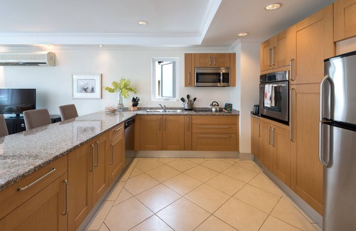 Saint Matthias Condo | Beachfront Two Bedroom Condo, Onsite Gym, Three Pools and Security