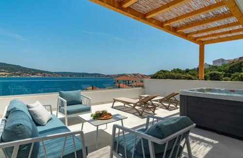 Rogoznica Villa | Beachfront Villa Larisa with Whirlpool, Media room