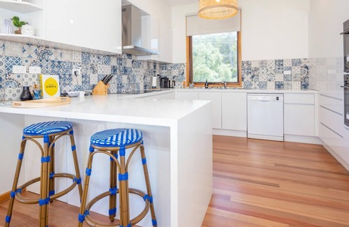 Long Beach House | Beachscape-Overlooking Long Beach and beyond the Tollgate Islands.