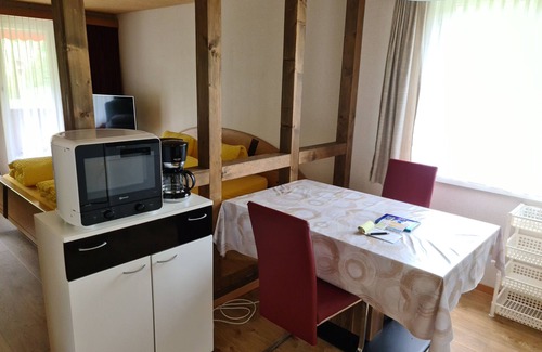 Central Interlaken Apartment | Beatenberg, large, quiet 1 room apartment Wi-Fi/WLAN, balcony, view