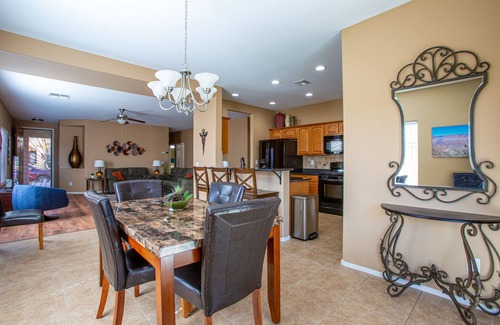 San Tan Valley House | Beautiful Backyard Oasis with Private Pool in Stunning Golf Course Neighborhood