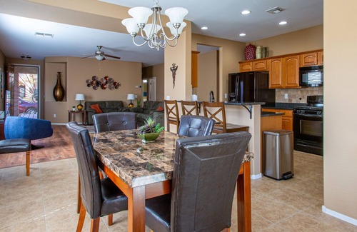 San Tan Valley House | Beautiful Backyard Oasis with Private Pool in Stunning Golf Course Neighborhood