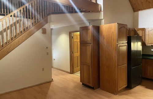 Hancock County Ski Chalet | Beautiful beachfront chalet with southern exposure on Green Lake,Dedham, Maine.