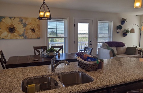 Slaughter Beach House | Beautiful elevated new beach house-1 minute drive to the beach!
