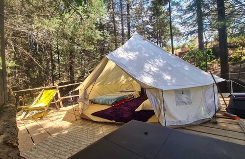 Jiquipilco RV Rental | beautiful glamping double room in the forest
