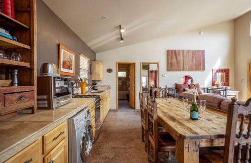 West Alameda House | Beautiful Guest House in the Foothills: Fireplace, Hot Tub, Patio, Grill